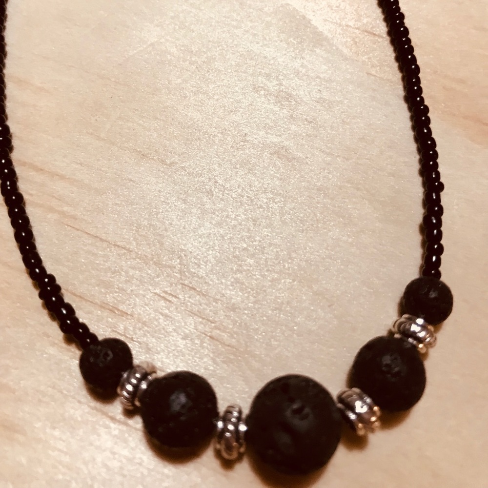 Lava Stone Essential Oil Diffuser Necklace